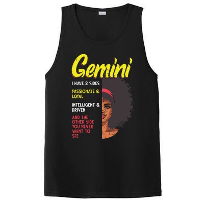 Melanin Afro Women Zodiac Sign Gemini PosiCharge Competitor Tank