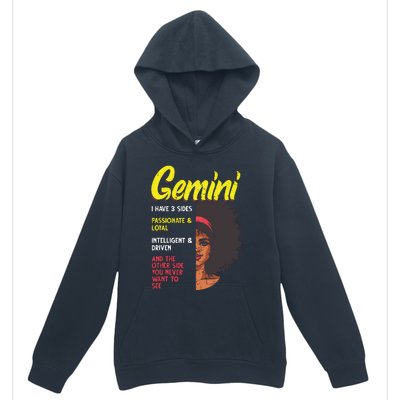 Melanin Afro Women Zodiac Sign Gemini Urban Pullover Hoodie