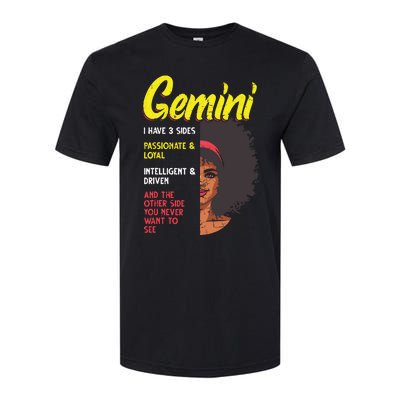 Melanin Afro Women Zodiac Sign Gemini Softstyle CVC T-Shirt