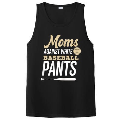 Moms Against White Baseball Pants PosiCharge Competitor Tank