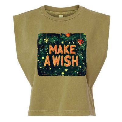 Make A Wish Statement For A Jolly Christmas Celebration Garment-Dyed Women's Muscle Tee