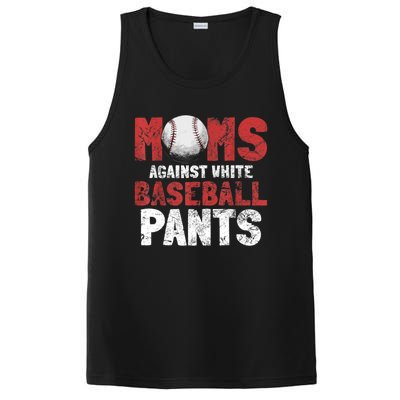 Moms Against White Baseball Pants Funny Baseball Lover PosiCharge Competitor Tank