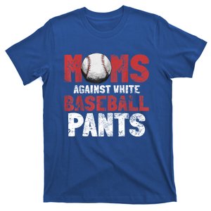 Moms Against White Baseball Pants Funny Baseball Lover T-Shirt