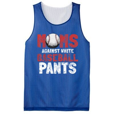 Moms Against White Baseball Pants Funny Baseball Lover Mesh Reversible Basketball Jersey Tank