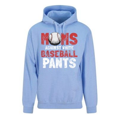 Moms Against White Baseball Pants Funny Baseball Lover Unisex Surf Hoodie