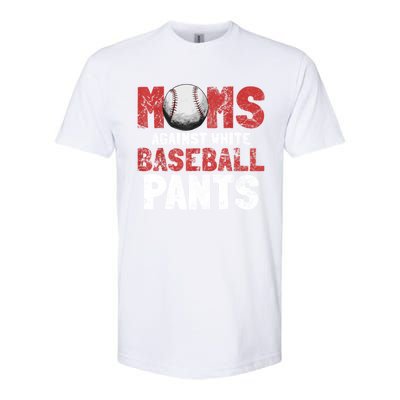 Moms Against White Baseball Pants Funny Baseball Lover Softstyle CVC T-Shirt