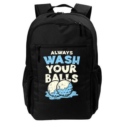 Mens Always Wash Your Balls Funny Gift Funny Joke Golf Professional Gift Backpack