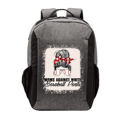 Moms Against White Baseball Pants Vector Backpack