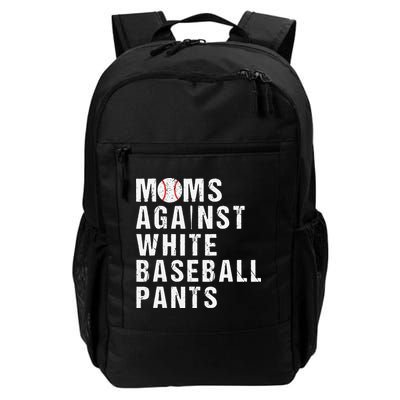 Moms Against White Baseball Pants Backpack