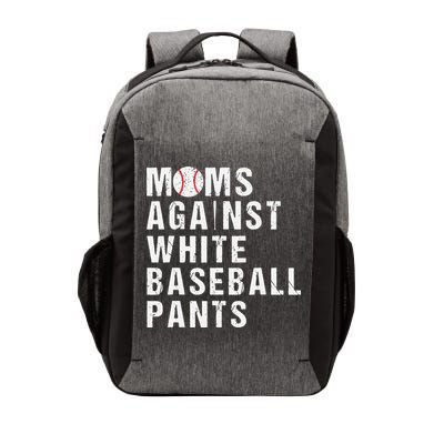 Moms Against White Baseball Pants Vector Backpack