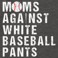 Moms Against White Baseball Pants Vector Backpack