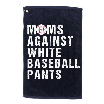 Moms Against White Baseball Pants Golf Towel