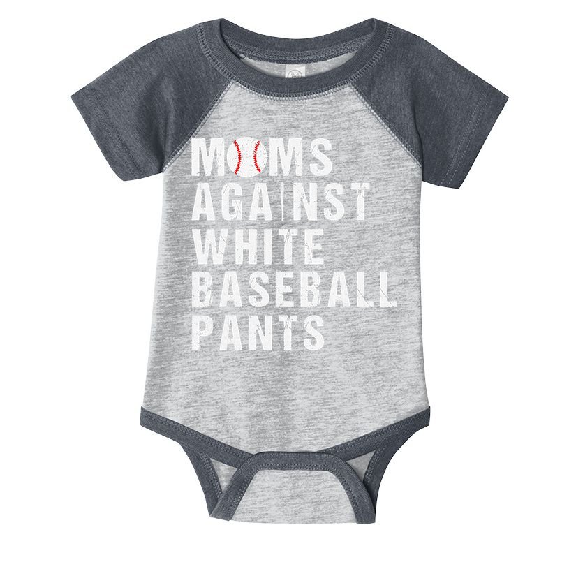 Moms Against White Baseball Pants Infant Baby Jersey Bodysuit