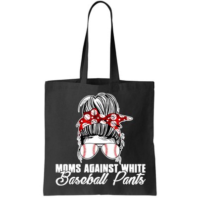 Moms Against White Baseball Pants Bag
