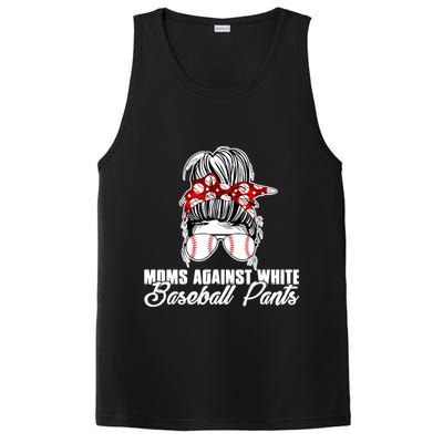 Moms Against White Baseball Pants PosiCharge Competitor Tank