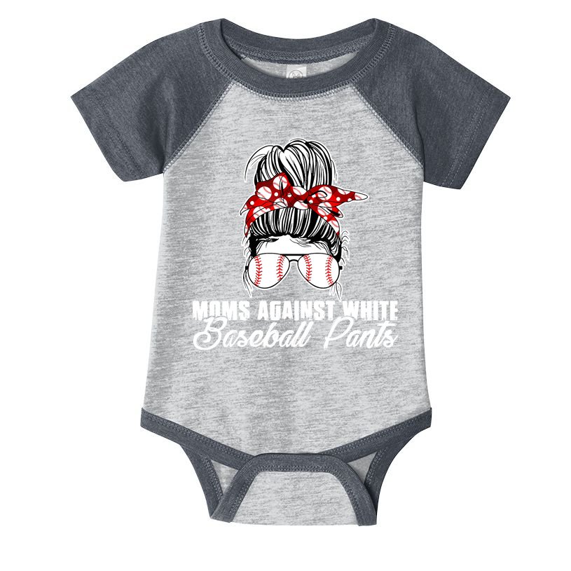 Moms Against White Baseball Pants Infant Baby Jersey Bodysuit