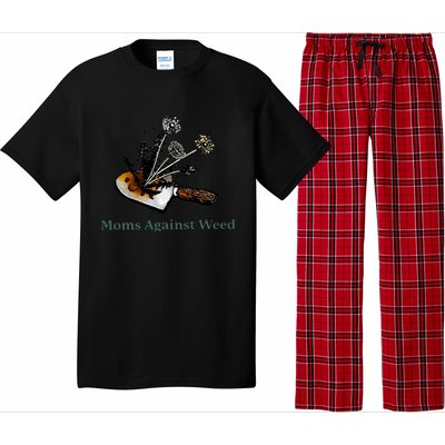 Moms Against Weed Funny For Women Pajama Set