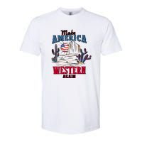 Make American Western Again Retro 4th Of July Patriotic Gift Softstyle CVC T-Shirt