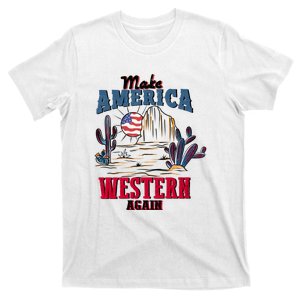 Make American Western Again Retro 4th Of July Patriotic Gift T-Shirt