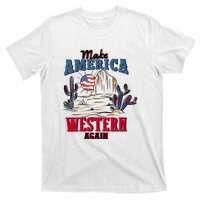 Make American Western Again Retro 4th Of July Patriotic Gift T-Shirt