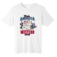 Make American Western Again Retro 4th Of July Patriotic Gift Tall Fusion ChromaSoft Performance T-Shirt