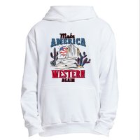 Make American Western Again Retro 4th Of July Patriotic Gift Urban Pullover Hoodie