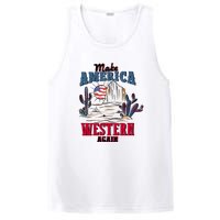 Make American Western Again Retro 4th Of July Patriotic Gift PosiCharge Competitor Tank