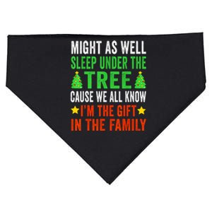 Might As Well Sleep Under The Tree Cause We All Know Im The Gift In The Family USA-Made Doggie Bandana