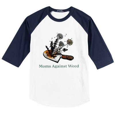 Moms Against Weed Funny For Women Baseball Sleeve Shirt