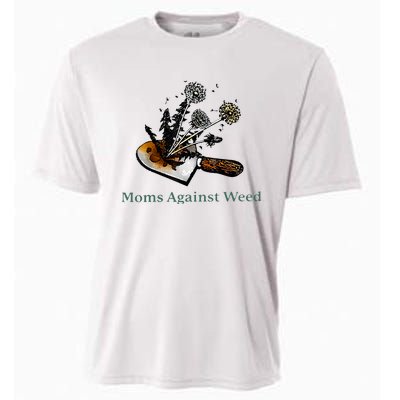 Moms Against Weed Funny For Women Cooling Performance Crew T-Shirt