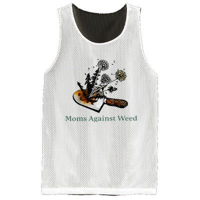 Moms Against Weed Funny For Women Mesh Reversible Basketball Jersey Tank