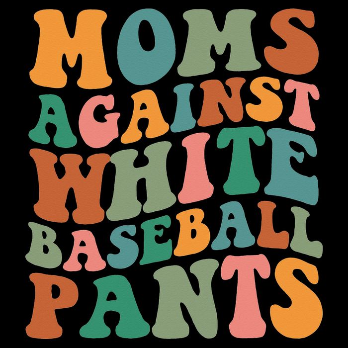 Moms Against White Baseball Pants Funny Baseball Mom Tank Top