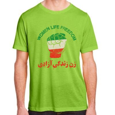 Mahsa Amini Women Life Freedom RISE WITH THE WOMEN OF IRAN Adult ChromaSoft Performance T-Shirt