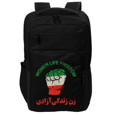 Mahsa Amini Women Life Freedom RISE WITH THE WOMEN OF IRAN Impact Tech Backpack