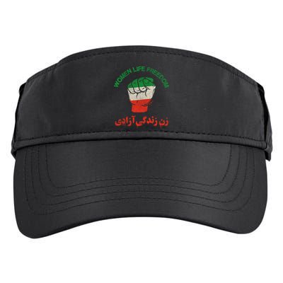 Mahsa Amini Women Life Freedom RISE WITH THE WOMEN OF IRAN Adult Drive Performance Visor
