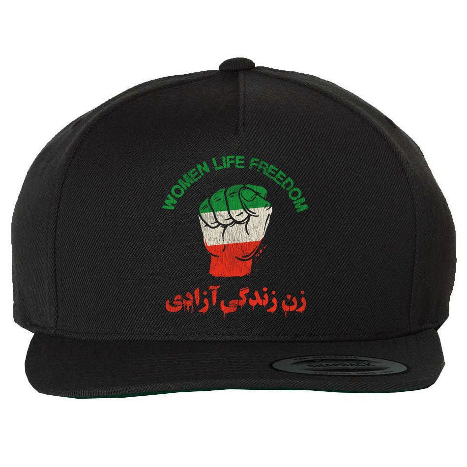Mahsa Amini Women Life Freedom RISE WITH THE WOMEN OF IRAN Wool Snapback Cap