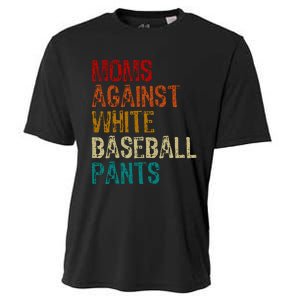 Moms Against White Baseball Pants Cooling Performance Crew T-Shirt