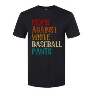 Moms Against White Baseball Pants Softstyle CVC T-Shirt