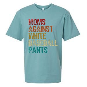 Moms Against White Baseball Pants Sueded Cloud Jersey T-Shirt