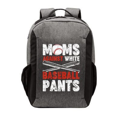 Moms Against White Baseball Pants Funny Mom Apparel Vintage Vector Backpack