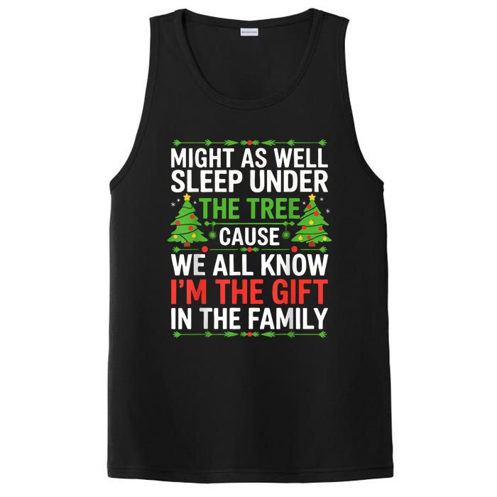 Might As Well Sleep Under The Tree Christmas Pajamas PosiCharge Competitor Tank