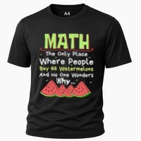 Math And Watermelons Mathematics Calculation Numbers Funny Gift Cooling Performance Crew T-Shirt