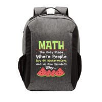 Math And Watermelons Mathematics Calculation Numbers Funny Gift Vector Backpack