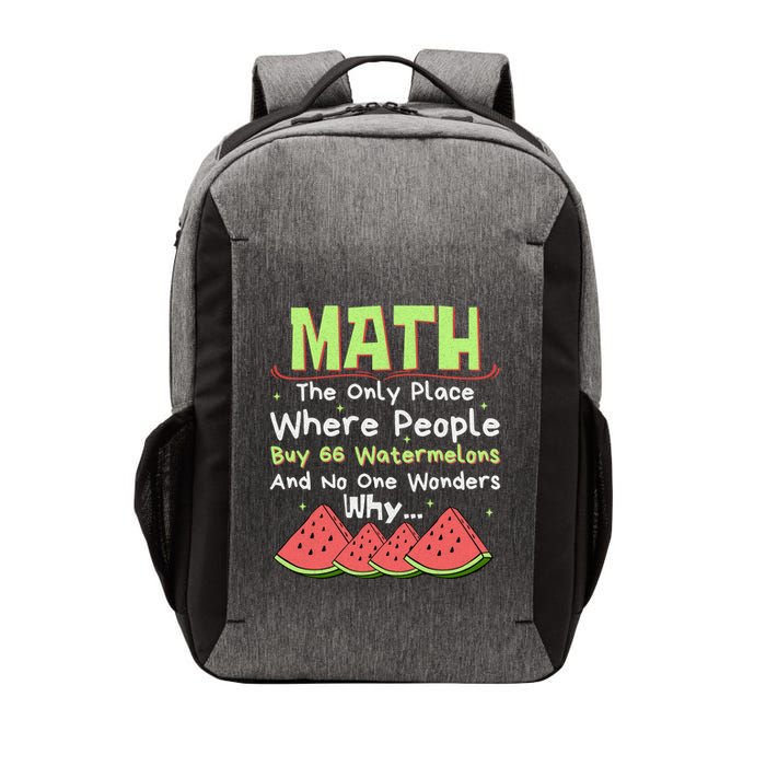 Math And Watermelons Mathematics Calculation Numbers Funny Gift Vector Backpack