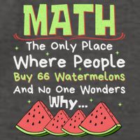 Math And Watermelons Mathematics Calculation Numbers Funny Gift Vector Backpack
