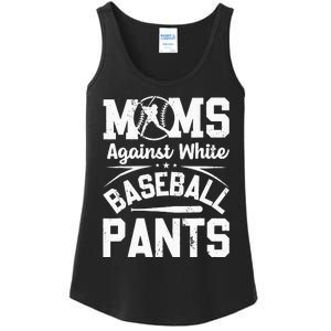 Moms Against White Baseball Pants Funny Baseball Ladies Essential Tank