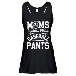 Moms Against White Baseball Pants Funny Baseball Ladies Essential Flowy Tank