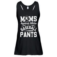 Moms Against White Baseball Pants Funny Baseball Ladies Essential Flowy Tank