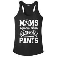 Moms Against White Baseball Pants Funny Baseball Ladies PosiCharge Competitor Racerback Tank