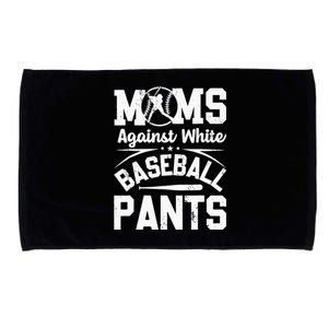 Moms Against White Baseball Pants Funny Baseball Microfiber Hand Towel